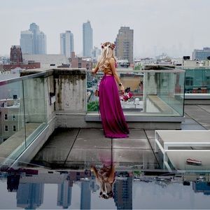 SOLD Bridesmaids dress, pink, size from 00 to 2, adjustable, luxury custom.